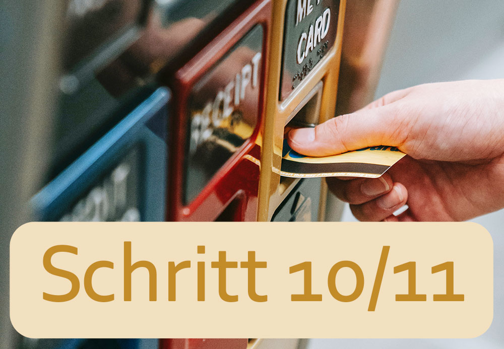 Schritt für Schritt zum in-STEP BLUE Ticketsystem - Schritt 10