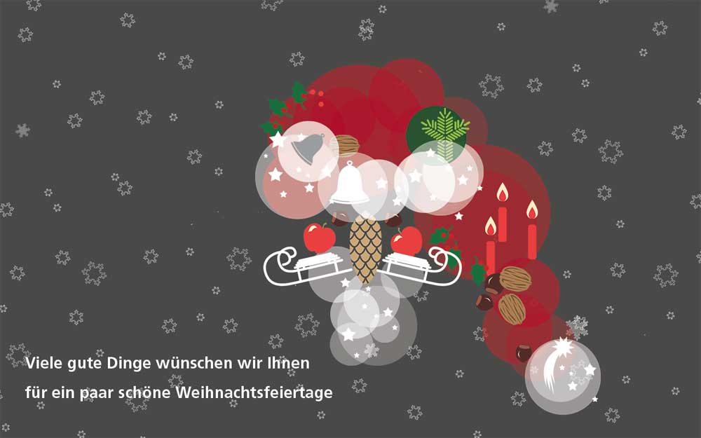 Weihnachtskarte nicht aufgeräumt