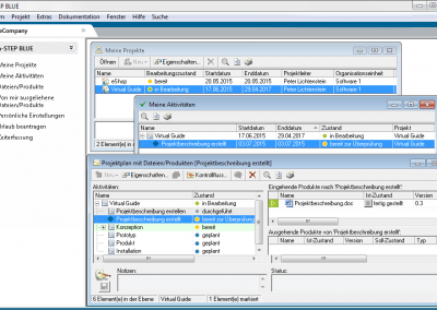 Mitarbeiterunbterstützung mit Multiprojektmanagementsoftware in-STEP BLUE