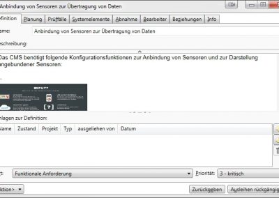 Anforderungserfassung mit in-STEP BLUE