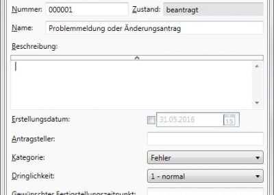 Erfassen eines Problems beim Changemanagement