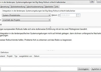 Risiken erfassen und behandeln