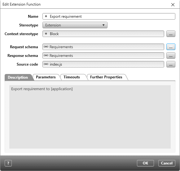 Extension function in objectiF RPM