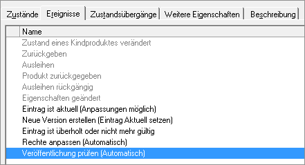 in-STEP BLUE Wissensmanagement - Dialog Ereignis auswählen - Blog Axel Velarde