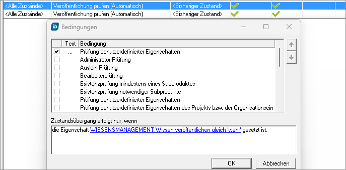 in-STEP BLUE Wissensmanagement - Dialog Bedingungen für Zustandsübergänge - Blog Axel Velarde