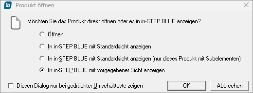 in-STEP BLUE Beispiel Produktabhängigkeitshierarchie als Standardsicht - Blog Axel Velarde