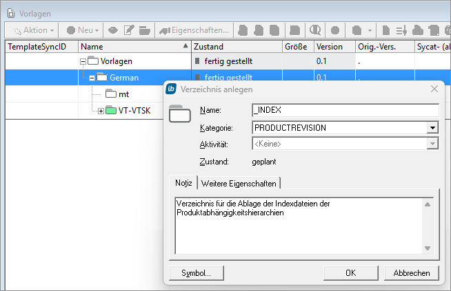 in-STEP BLUE Beispiel Produktabhängigkeitshierarchie als Standardsicht - Verzeichnis anlegen - Blog Axel Velarde